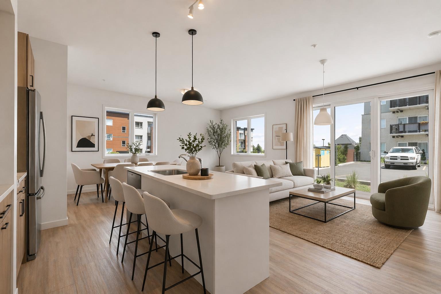 4 1/2 Style Condo , Châteauguay , Piscine intérieur et Gym , Libre maintenant | 784166860