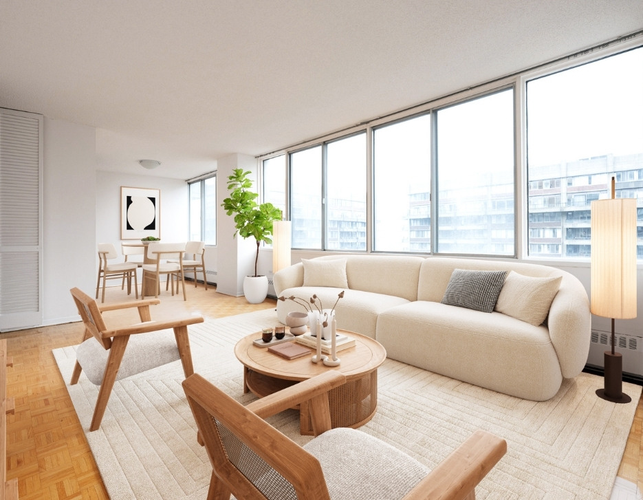 Cession de bail pour 1 à 2 personne(s) - Appartement 4 ½ (deux chambres et deux toilettes) semi meublé aux Appartements Rockhill (Côte-des-Neiges) | 335701733