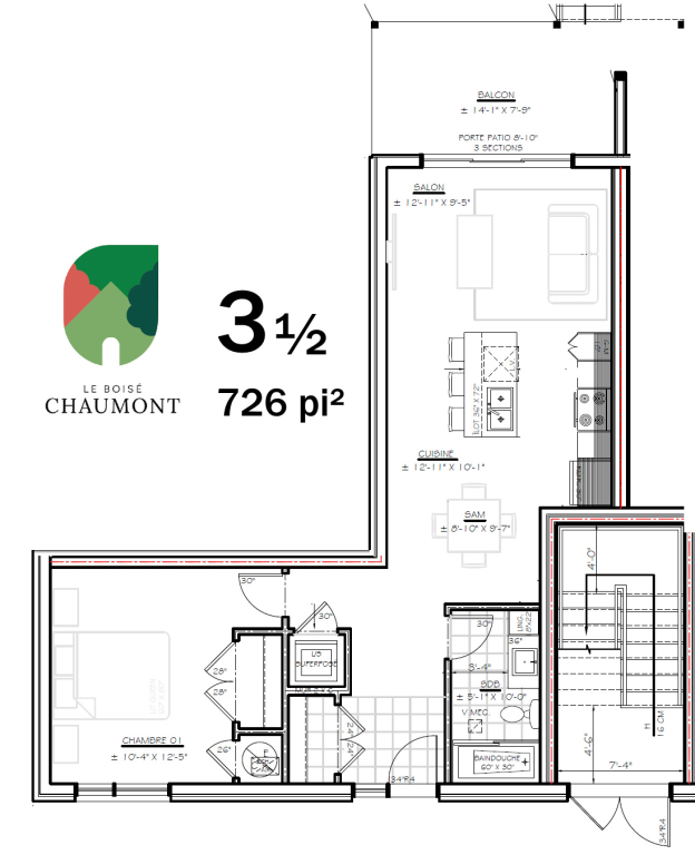 3½ Neuf, Bellefeuille, Saint-Jérôme | 2832360