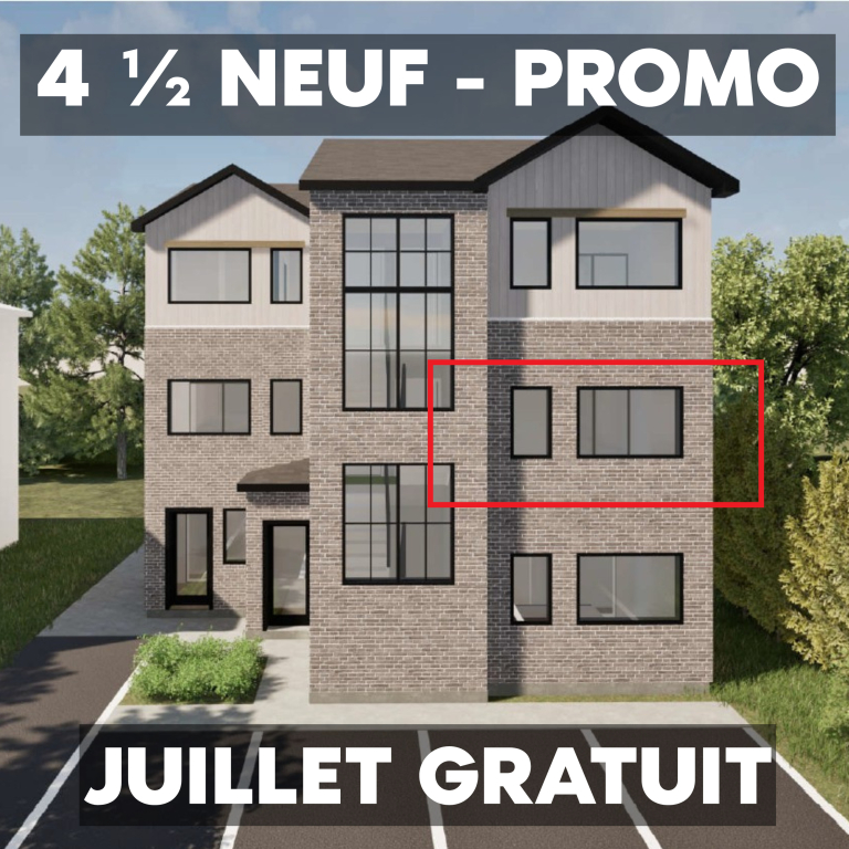 CONSTRUCTION NEUVE - 4 1/2 DISPONIBLE! | 2847192