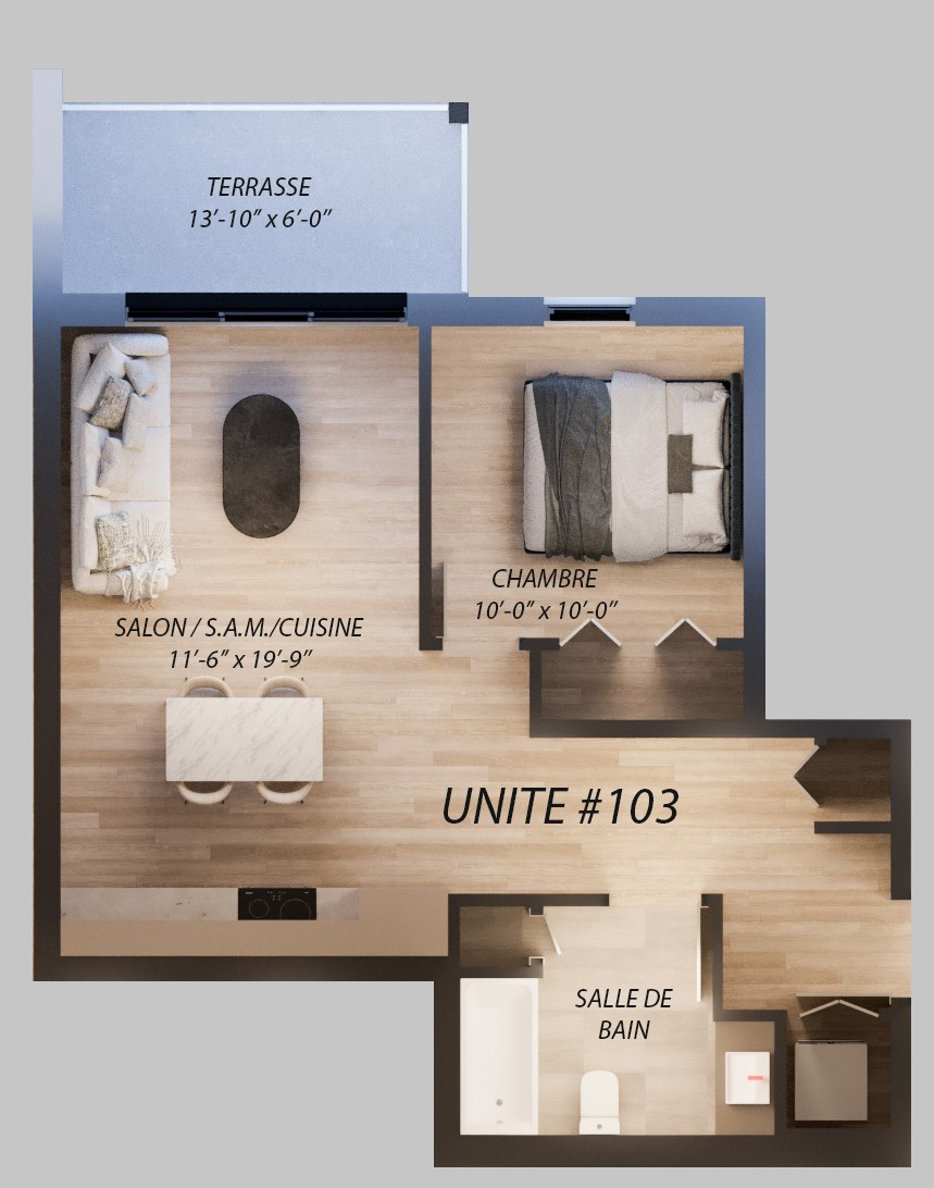 Logement 2 Ch. Neuf - Tout Inclus | 2847381