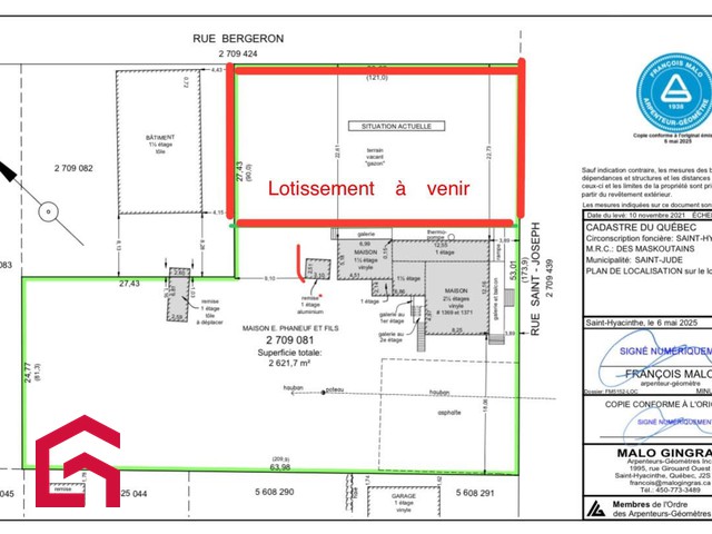 Terrain Résidentiel Saint-Jude À Vendre | 2848080