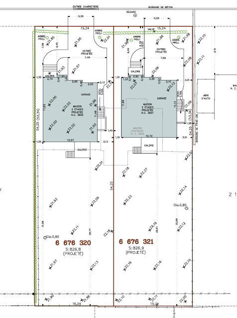 TERRAIN À VENDRE À ST-HUBERT - POUR CONSTRUCTION DE MAISON AVEC LOGEMENT ACCESSOIRE (TYPE DUPLEX) | 2854219