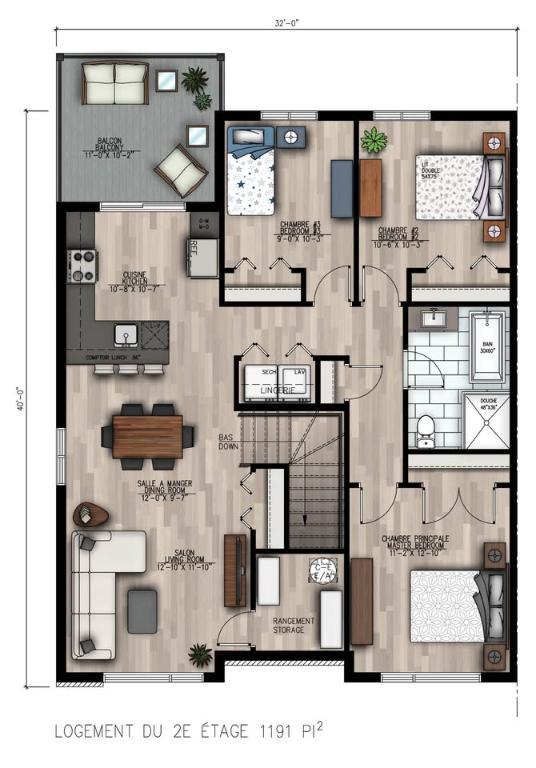 1 JUILLET -- Appartements 2024 de 3 chambres à Marieville - logements à louer | 2860012