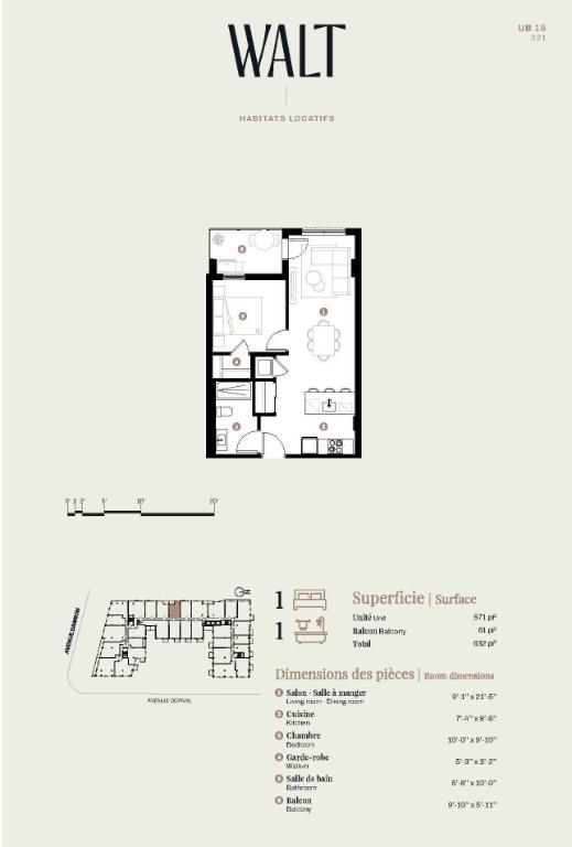WALT Dorval : unités 4 1/2 disponibles dès le 1er juillet ! Condo Montréal Dorval à louer - appartement / logement | 2860030