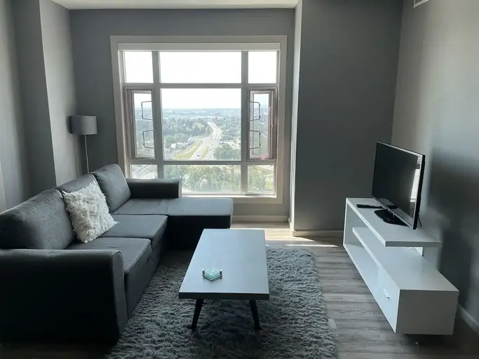 Furnished, Spacious 2 bed 2 bath - Unobstructed South view | 2707 - 210 15 Ave SE, Calgary | 2860301