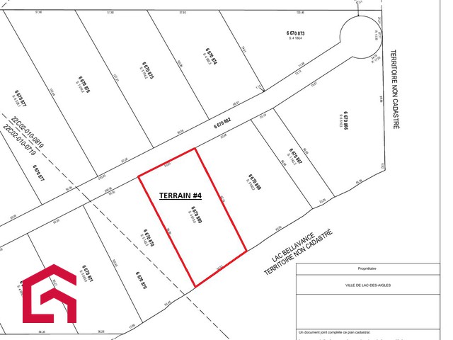 Terrain Résidentiel Lac-des-Aigles À Vendre | 2895513