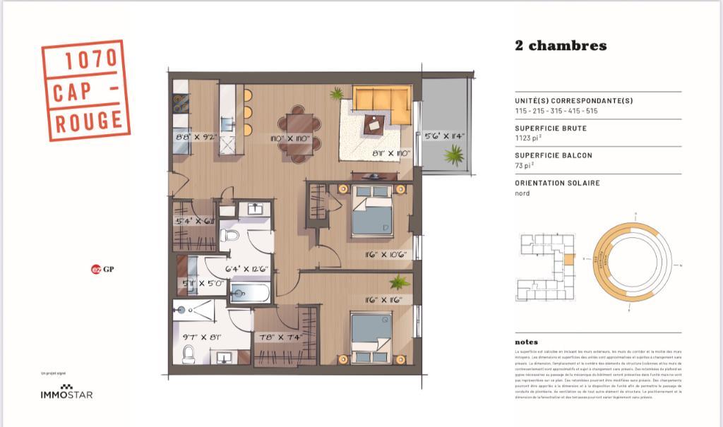 Condo locatif haut de gamme 2 chambres 2 salles de bain | 2895722