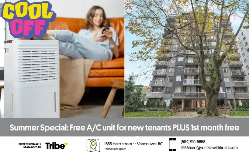 1655 Haro Street- 1st Month Free! | 1655 Haro Street, Vancouver | 2922641