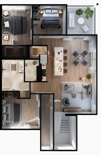 Condo 5 1/2 dernier étage | 2925317
