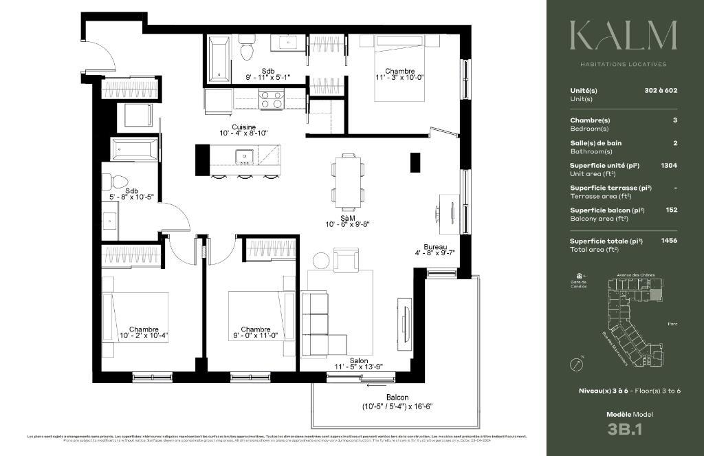 Le Kalm - Appartement 3 chambres à Candiac - Occupation immédiate - Condo / logement | 2933080