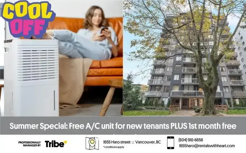1655 Haro Street- 1st Month Free! | 1655 Haro Street, Vancouver | 2933265