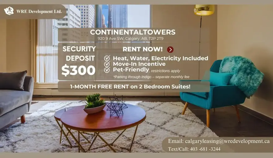 CONTINENTAL TOWERS | 920 9th Ave SW, Calgary | 2940069