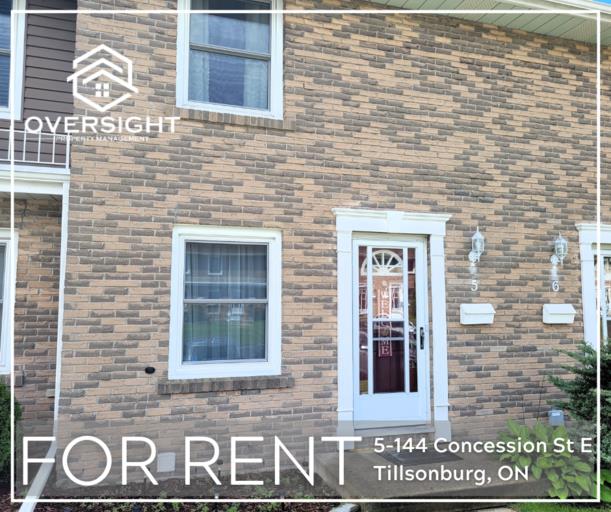 2-Bedroom Townhouse in Tillsonburg!! | 144 Concession Street East, Tillsonburg | 2941518