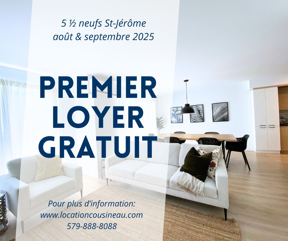 Logement 5 1/2 Neuf - Aout/Sept 2025 | 2942901