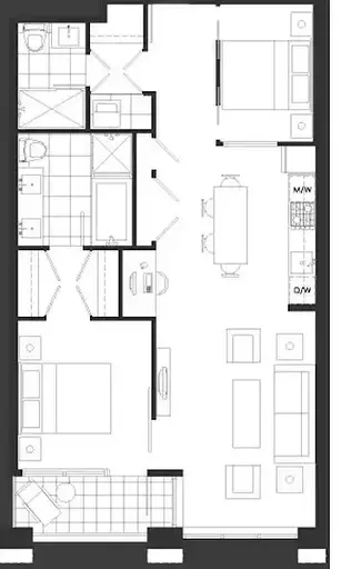 850 sqft 1-Bedroom 1 den 2 full bath for rent | Calgary | 2943187