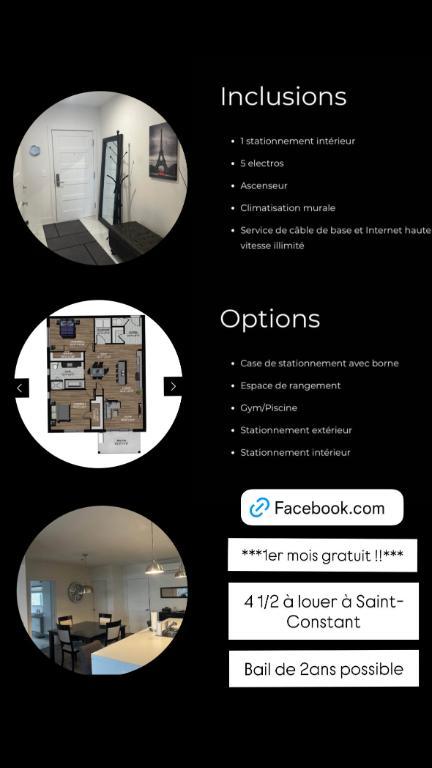 **URGENT** 1ER MOIS GRATUIT AOÛT 2025 ,Grand Condo 4 1/2 à louer avec 5 Électro | 2949308