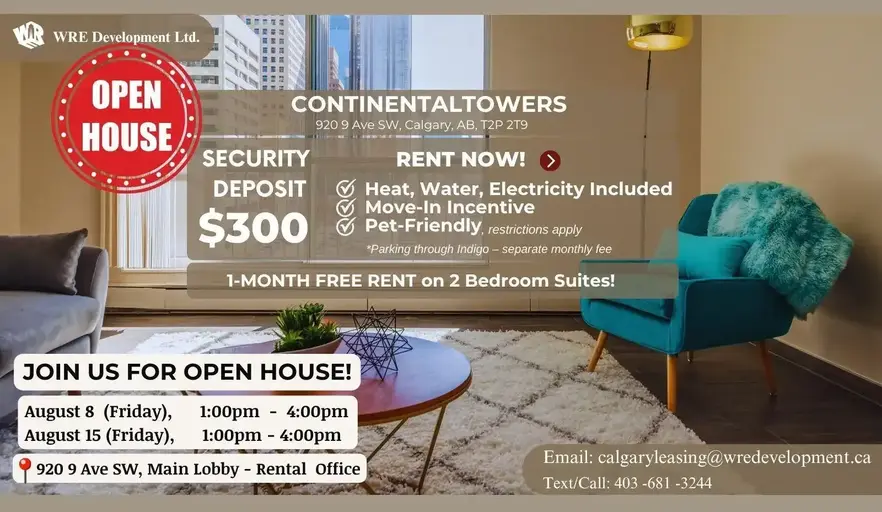 CONTINENTAL TOWERS | 920 9th Ave SW, Calgary | 2955936