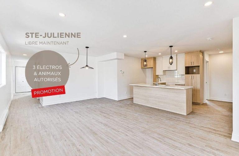 PROMOTION - APPARTEMENT 4½ À LOUER - STE-JULIENNE | 2960547