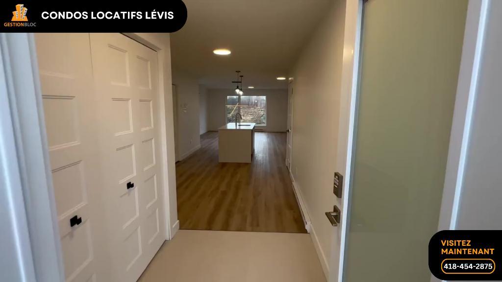 Magnifique condo 4 ½ neuf – Sous-sol Lévis Centre-Ville | 2960552