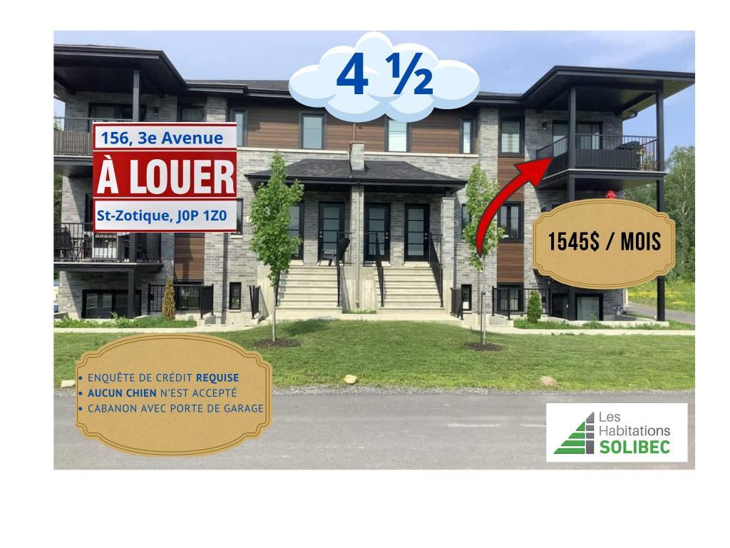 4 1/2 Logement à louer (OCTOBRE 2025) | 2964046