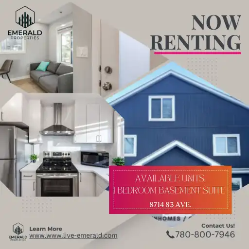 Stylish 1‑Bed, 1‑Bath Basement Suites – 8714 83 Ave NW, Edmonton | 8714 83 Avenue Northwest, Edmonton | 2970356