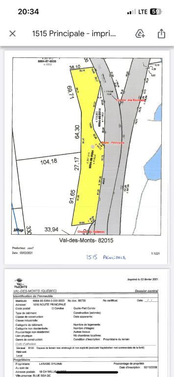 1 acre et + EDELWEISS et ST-PIERRE WAKEFIELD | 2970415