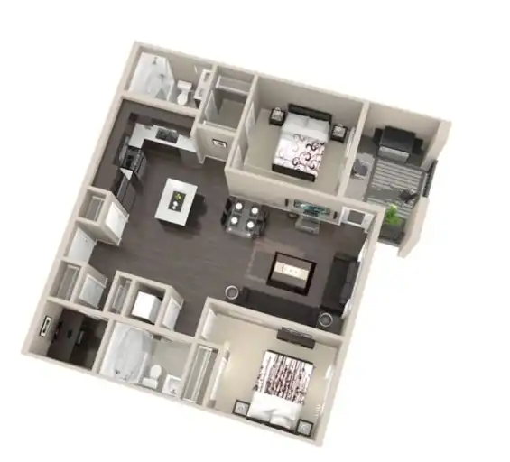 Fully Furnished 2 Bed 2 Bath in Sage Hill NW, Calgary + Den | 3303 - 12 Sage Hill Terrace NW, Calgary | 2984133