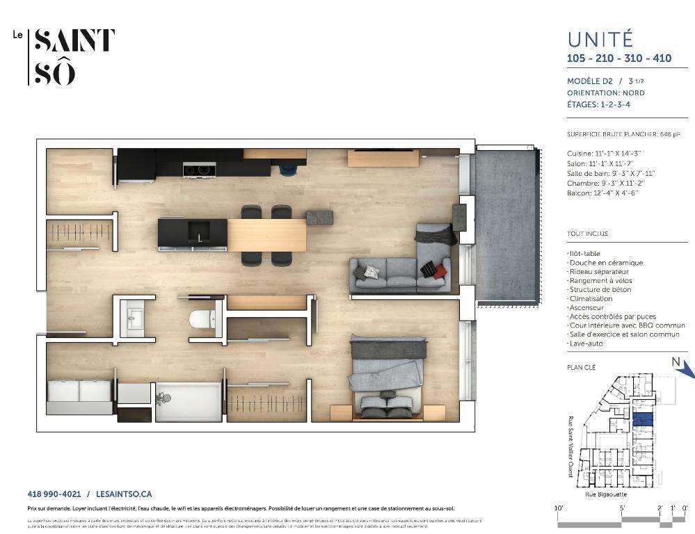 3 1/2 Tout inclu dans Saint-Sauveur | 3010790
