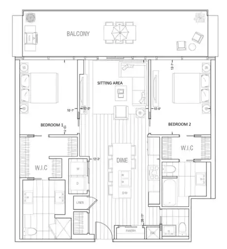 spacious two bedroom apartment with two master bedrooms | 609 - 8445 Broadcast Avenue Southwest, Calgary | 2993243