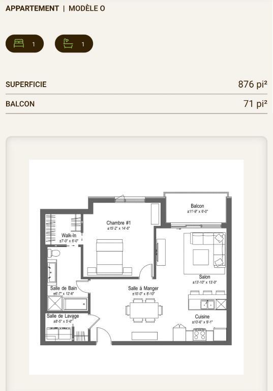 Logement 31/2 4ième étage 801 Pierre Dansereau secteur Urbanova chien accepté | 2996494