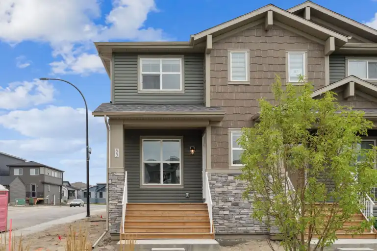 Brand New Modern 3-Bedroom Semi-Detached Home in Livingston | 83 Herron Walk, Calgary | 2996619