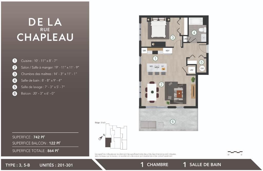 appartement 3.5 | 2998335