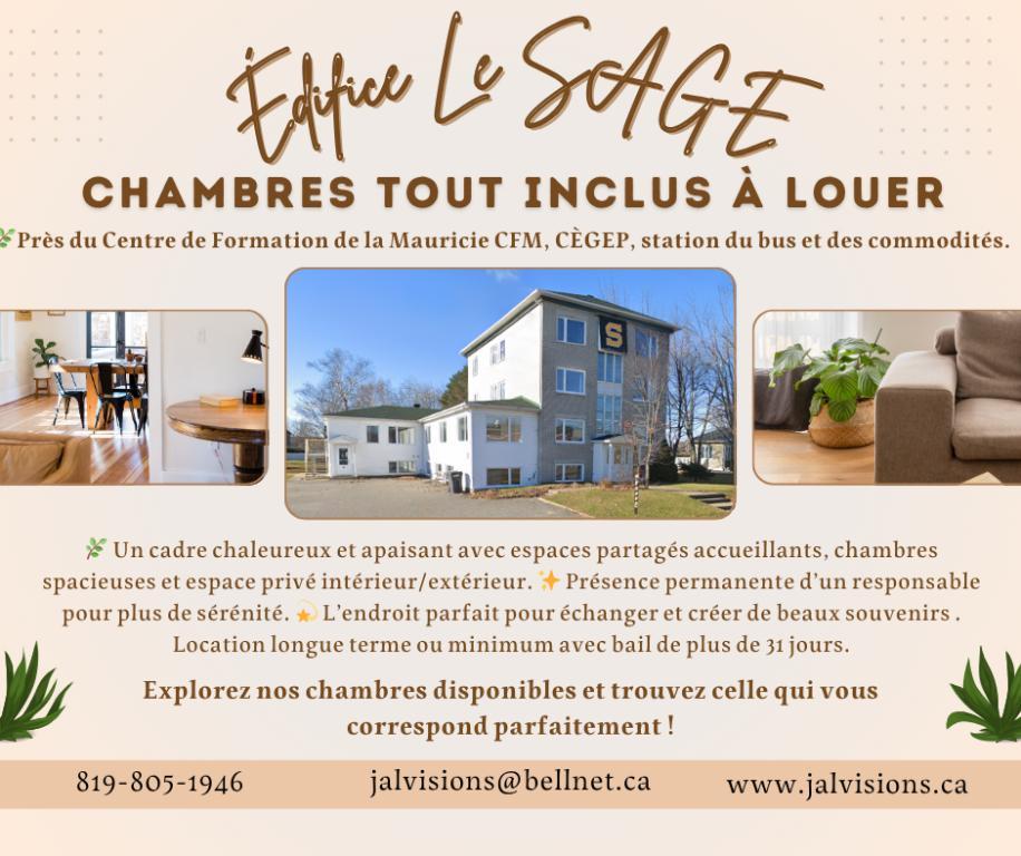 Chambre meublée tout Inclus avec Wi-Fi, stationnement, buanderie gratuite - location au mois avec bail / Libre immédiatement | 3017299