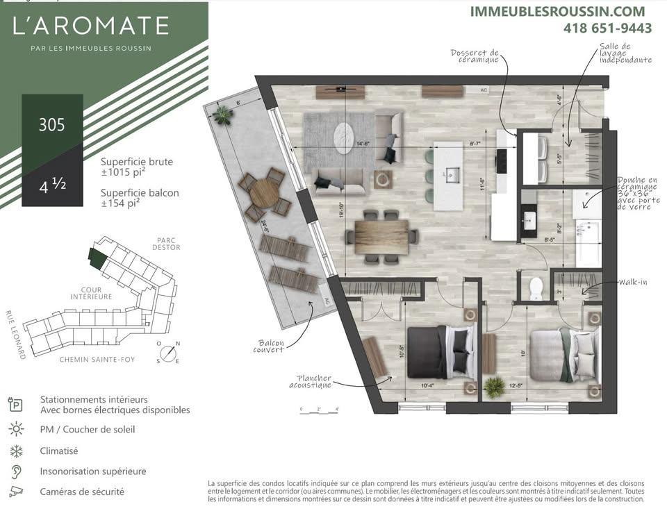 Cession bail, condo locatif à l'Aromate | 3064457