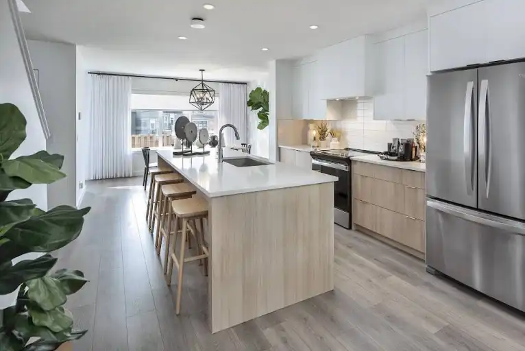 Beautiful and spacious Laned/Rowed Home/Town House in Seton with lot of upgrades | 403 Union Avenue SE, Calgary | 3034593