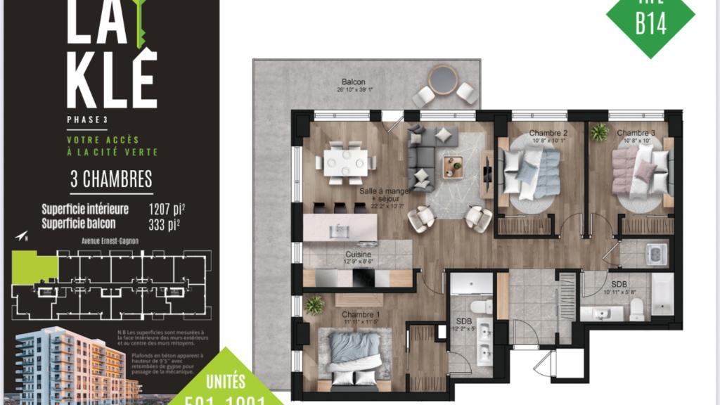5 1/2 vue panoramique (La Klé) | 3149210