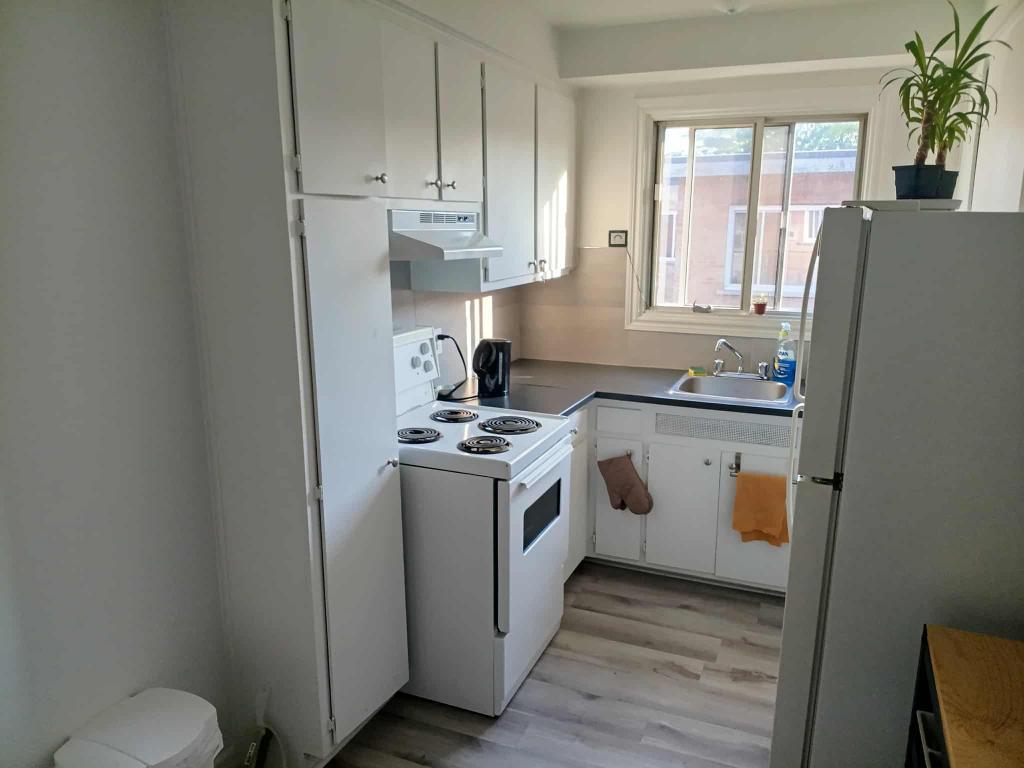 3 1/2, lumineux, remis à neuf en 2023, semi-meublé, chauffé dans Cartierville | 3051860