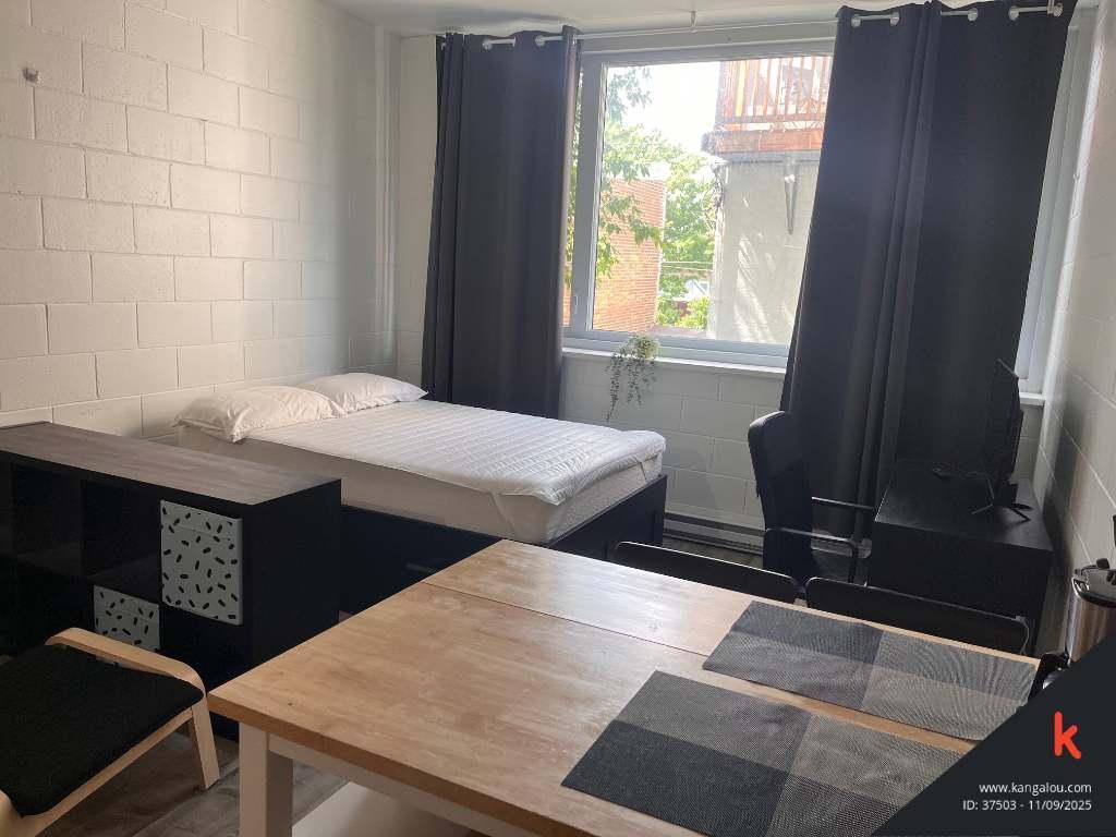 📢 Cession de bail – Studio meublé tout inclus – 1012$ – Côte Sainte-Geneviève | 3053909