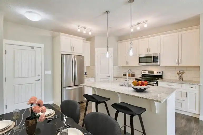 2 Bed/2 Bath Main Floor Condo | A/C & Huge South-Facing Patio & Lake access | 103 - 130 Auburn Meadows View SE, Calgary | 3058984
