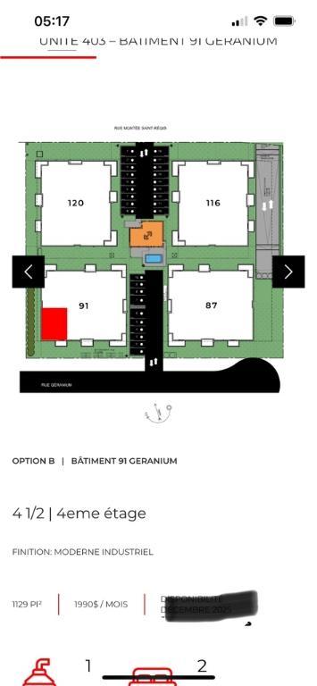 WOW**Baisse de prix **GRAND 4 1/2 ALOUER LIBRE IMMÉDIATEMENT INCLUS 5 ÉLECTRO | 3063901
