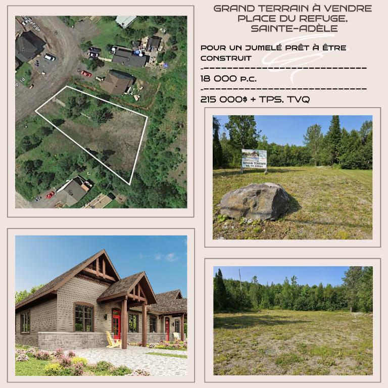 Terrains à vendre à Sainte-Adèle - Prêt à construire | 3092363