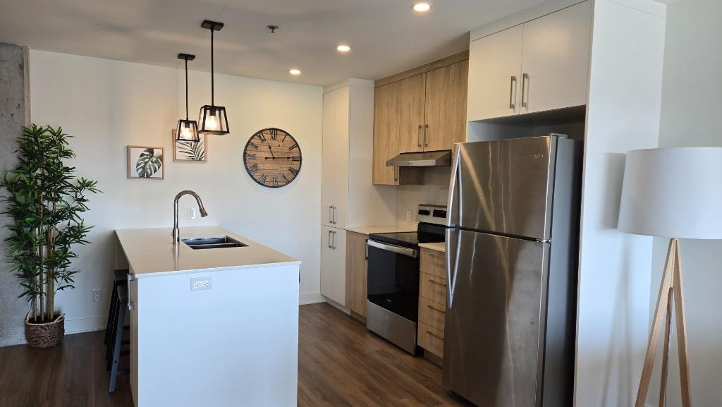 3 1/2 Terrebonne 785 Pierre-Dansereau, 6e étage (TerraNova 2A, Urbanova) Incl garage, 5 électros, eau chaude, internet, TV, piscine, gym, ascenseur + | 3072572