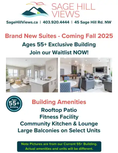 Sage Hill Views - Ages 55+ Active Adult Living | 45 Sage Hill Road Northwest, Calgary | 3114077