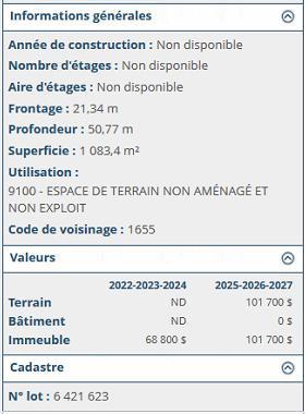 Terrain résidentiel 0$ TPS/TVQ | 3090324