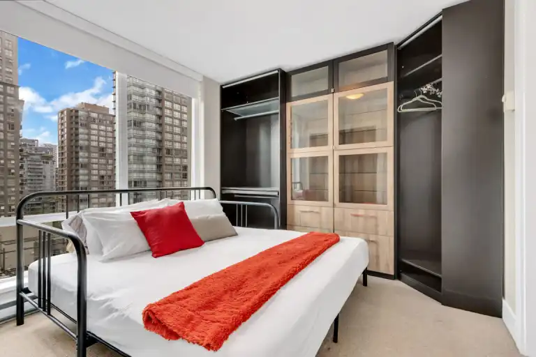 Fully furnished bedroom w en-suite bathroom in a 2 bedroom apartment | 535 Smithe Street, Vancouver | 3091824