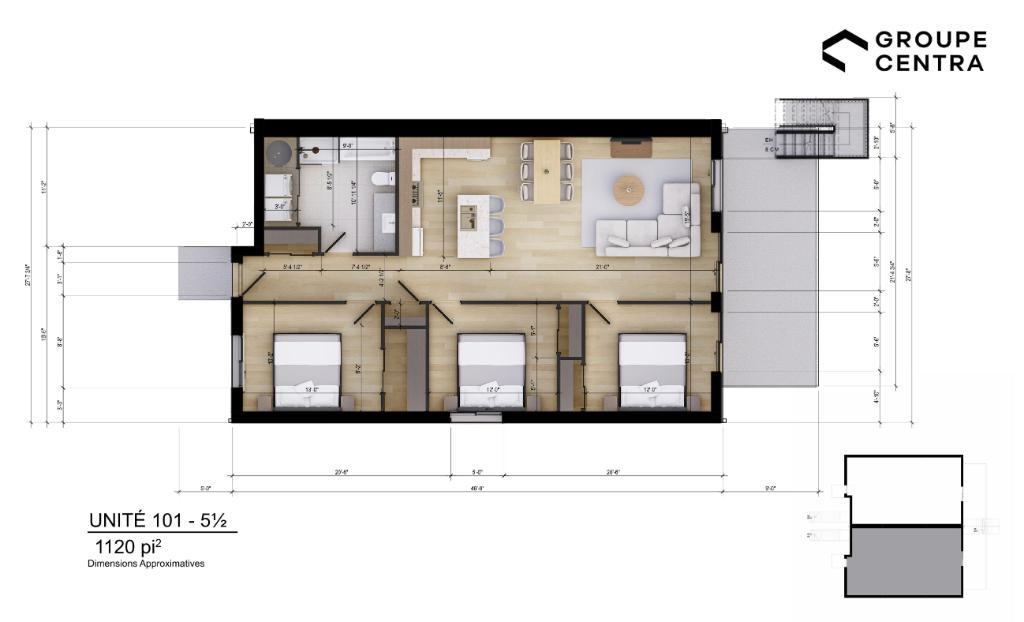 Promo limitée! 5 ½ moderne à Deux-Montagnes – Recevez jusqu’à 4 400 $ en argent 💰 | 3096208