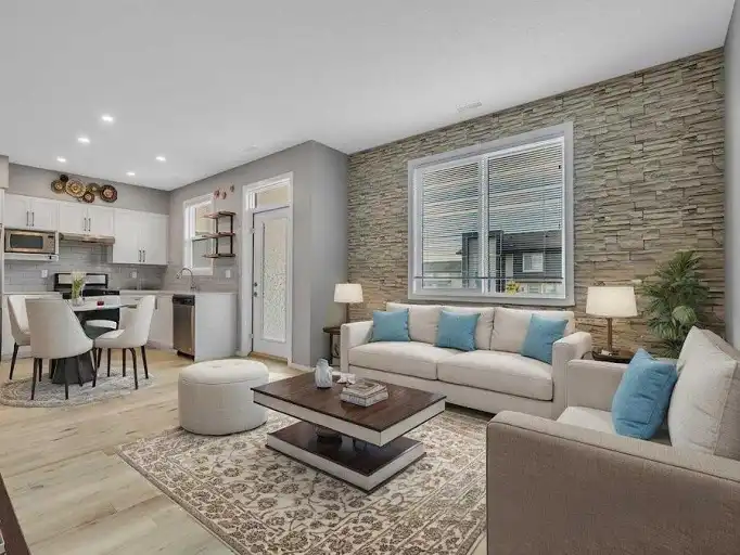 2 Bedroom 2.5 Bathroom with Balcony and Single Garage + Parking | 203 - 140 Redstone Walk Northeast, Calgary | 3133575