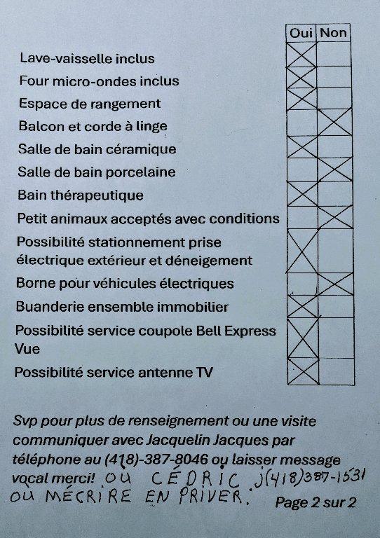 2 1/2 meublés à Ste-Marie Bce possibilité de 3 mois gratuit | 3113633