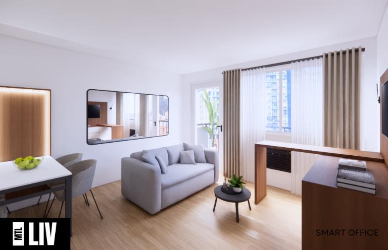 Appartement 1 Ch Intelligent - Montréal Centre, Tout Meublé | 3116267